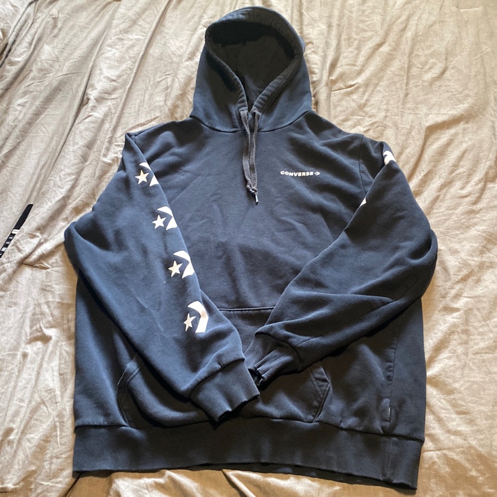 Black converse hoodie